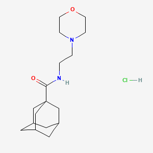 molecular formula C17H29ClN2O2 B5075829 N-[2-(4-morpholinyl)ethyl]-1-adamantanecarboxamide hydrochloride 