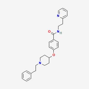 molecular formula C27H31N3O2 B5075846 4-{[1-(2-phenylethyl)-4-piperidinyl]oxy}-N-[2-(2-pyridinyl)ethyl]benzamide 