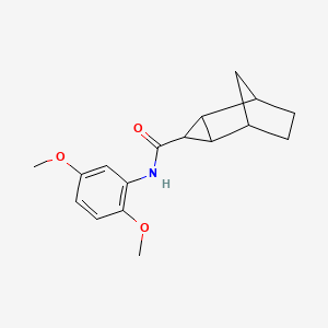 molecular formula C17H21NO3 B5075847 N-(2,5-dimethoxyphenyl)tricyclo[3.2.1.0~2,4~]octane-3-carboxamide 