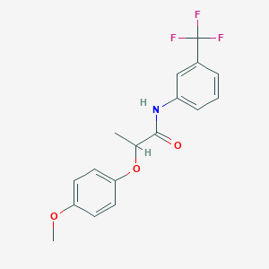 2-(4-methoxyphenoxy)-N-[3-(trifluoromethyl)phenyl]propanamide