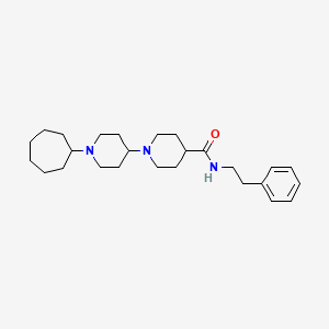 1-(1-cycloheptylpiperidin-4-yl)-N-(2-phenylethyl)piperidine-4-carboxamide