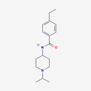 4-ethyl-N-[1-(propan-2-yl)piperidin-4-yl]benzamide