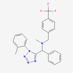 N-methyl-1-[1-(2-methylphenyl)-1H-tetrazol-5-yl]-1-phenyl-N-[4-(trifluoromethyl)benzyl]methanamine