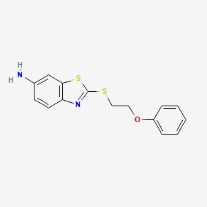 2-(2-Phenoxyethylsulfanyl)-1,3-benzothiazol-6-amine