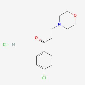 molecular formula C13H17Cl2NO2 B5076061 1-(4-chlorophenyl)-3-(4-morpholinyl)-1-propanone hydrochloride 