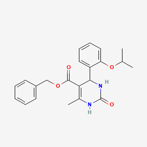 molecular formula C22H24N2O4 B5076134 benzyl 4-(2-isopropoxyphenyl)-6-methyl-2-oxo-1,2,3,4-tetrahydro-5-pyrimidinecarboxylate 