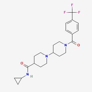 N-cyclopropyl-1'-[4-(trifluoromethyl)benzoyl]-1,4'-bipiperidine-4-carboxamide