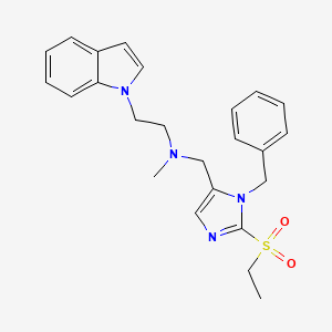 N-{[1-benzyl-2-(ethylsulfonyl)-1H-imidazol-5-yl]methyl}-2-(1H-indol-1-yl)-N-methylethanamine