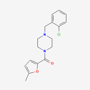 1-(2-chlorobenzyl)-4-(5-methyl-2-furoyl)piperazine