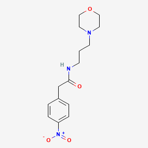 N-[3-(4-morpholinyl)propyl]-2-(4-nitrophenyl)acetamide