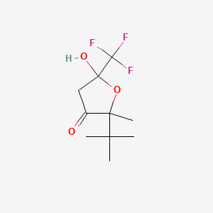 2-tert-butyl-5-hydroxy-2-methyl-5-(trifluoromethyl)dihydro-3(2H)-furanone