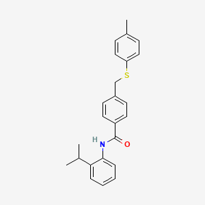 N-(2-isopropylphenyl)-4-{[(4-methylphenyl)thio]methyl}benzamide