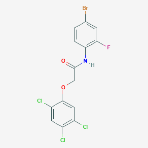 N-(4-bromo-2-fluorophenyl)-2-(2,4,5-trichlorophenoxy)acetamide