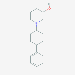 molecular formula C17H25NO B5076243 1-(4-phenylcyclohexyl)-3-piperidinol 