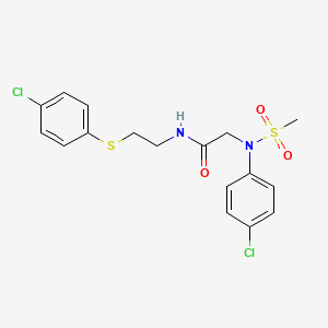 N~2~-(4-chlorophenyl)-N~1~-{2-[(4-chlorophenyl)thio]ethyl}-N~2~-(methylsulfonyl)glycinamide