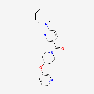 1-(5-{[4-(3-pyridinyloxy)-1-piperidinyl]carbonyl}-2-pyridinyl)azocane