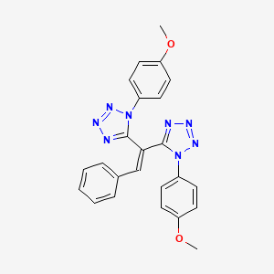 1-(4-methoxyphenyl)-5-[1-[1-(4-methoxyphenyl)tetrazol-5-yl]-2-phenylethenyl]tetrazole