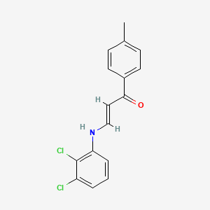 3-[(2,3-dichlorophenyl)amino]-1-(4-methylphenyl)-2-propen-1-one