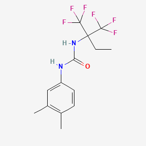 N-[1,1-bis(trifluoromethyl)propyl]-N'-(3,4-dimethylphenyl)urea