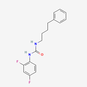 N-(2,4-difluorophenyl)-N'-(4-phenylbutyl)urea