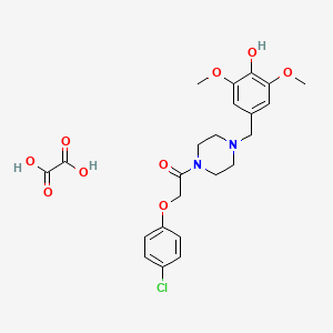 4-({4-[(4-chlorophenoxy)acetyl]-1-piperazinyl}methyl)-2,6-dimethoxyphenol ethanedioate (salt)