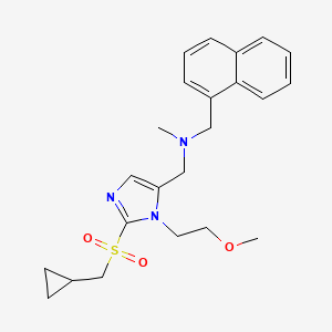 1-[2-[(cyclopropylmethyl)sulfonyl]-1-(2-methoxyethyl)-1H-imidazol-5-yl]-N-methyl-N-(1-naphthylmethyl)methanamine