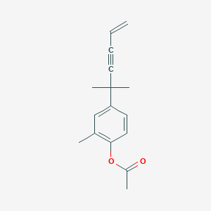 molecular formula C16H18O2 B5076346 [2-Methyl-4-(2-methylhex-5-en-3-yn-2-yl)phenyl] acetate 