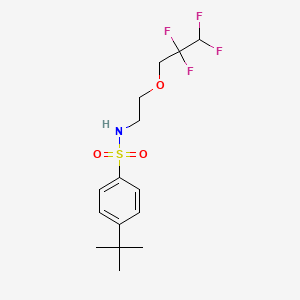 4-tert-butyl-N-[2-(2,2,3,3-tetrafluoropropoxy)ethyl]benzenesulfonamide