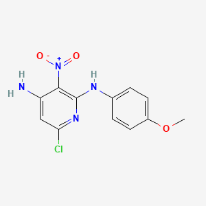 6-chloro-N~2~-(4-methoxyphenyl)-3-nitro-2,4-pyridinediamine