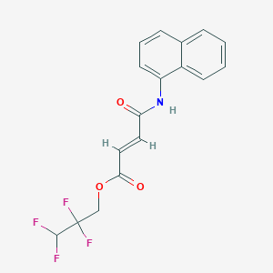 2,2,3,3-tetrafluoropropyl 4-(1-naphthylamino)-4-oxo-2-butenoate