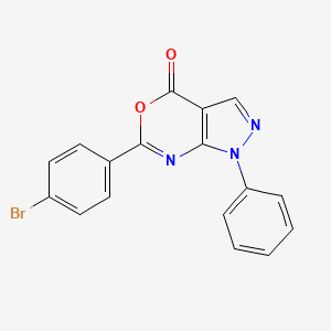 6-(4-bromophenyl)-1-phenylpyrazolo[3,4-d][1,3]oxazin-4(1H)-one