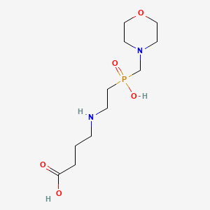 4-({2-[hydroxy(4-morpholinylmethyl)phosphoryl]ethyl}amino)butanoic acid