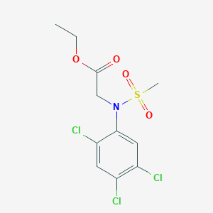 ethyl N-(methylsulfonyl)-N-(2,4,5-trichlorophenyl)glycinate