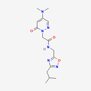 2-[4-(dimethylamino)-6-oxo-1(6H)-pyridazinyl]-N-[(3-isobutyl-1,2,4-oxadiazol-5-yl)methyl]acetamide