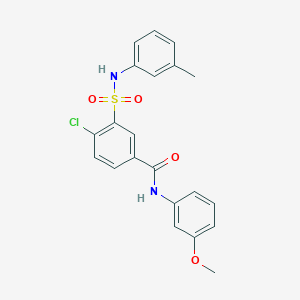 4-chloro-N-(3-methoxyphenyl)-3-{[(3-methylphenyl)amino]sulfonyl}benzamide