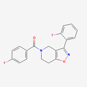 5-(4-fluorobenzoyl)-3-(2-fluorophenyl)-4,5,6,7-tetrahydroisoxazolo[4,5-c]pyridine