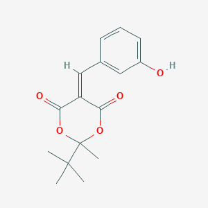 2-tert-butyl-5-(3-hydroxybenzylidene)-2-methyl-1,3-dioxane-4,6-dione