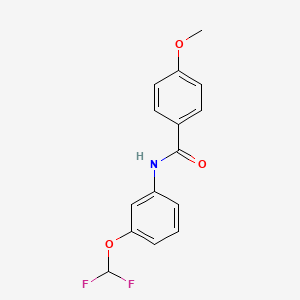 N-[3-(difluoromethoxy)phenyl]-4-methoxybenzamide