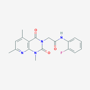 N-(2-fluorophenyl)-2-(1,5,7-trimethyl-2,4-dioxo-1,4-dihydropyrido[2,3-d]pyrimidin-3(2H)-yl)acetamide