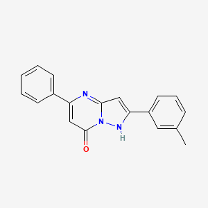 molecular formula C19H15N3O B5076672 2-(3-methylphenyl)-5-phenylpyrazolo[1,5-a]pyrimidin-7-ol 