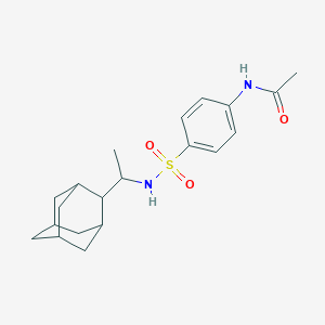 N-[4-({[1-(2-adamantyl)ethyl]amino}sulfonyl)phenyl]acetamide