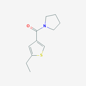 molecular formula C11H15NOS B5076717 1-[(5-ethyl-3-thienyl)carbonyl]pyrrolidine 