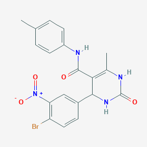 4-(4-bromo-3-nitrophenyl)-6-methyl-N-(4-methylphenyl)-2-oxo-3,4-dihydro-1H-pyrimidine-5-carboxamide