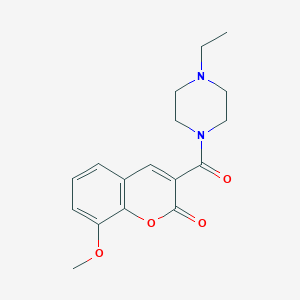 3-[(4-Ethylpiperazinyl)carbonyl]-8-methoxychromen-2-one