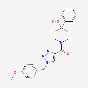 1-{[1-(4-methoxybenzyl)-1H-1,2,3-triazol-4-yl]carbonyl}-4-phenyl-4-piperidinol