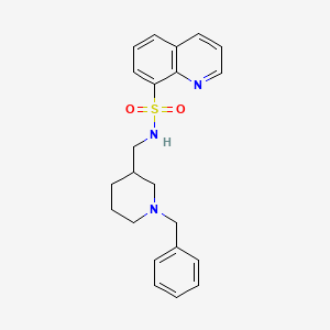 N-[(1-benzyl-3-piperidinyl)methyl]-8-quinolinesulfonamide