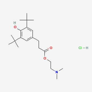 molecular formula C21H36ClNO3 B5076825 2-(dimethylamino)ethyl 3-(3,5-di-tert-butyl-4-hydroxyphenyl)propanoate hydrochloride 