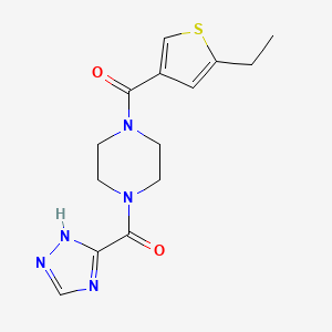 (5-ethylthiophen-3-yl)-[4-(1H-1,2,4-triazole-5-carbonyl)piperazin-1-yl]methanone