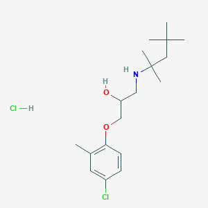 1-(4-chloro-2-methylphenoxy)-3-[(1,1,3,3-tetramethylbutyl)amino]-2-propanol hydrochloride