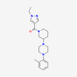 1-{1-[(1-ethyl-1H-pyrazol-4-yl)carbonyl]-3-piperidinyl}-4-(2-methylphenyl)piperazine